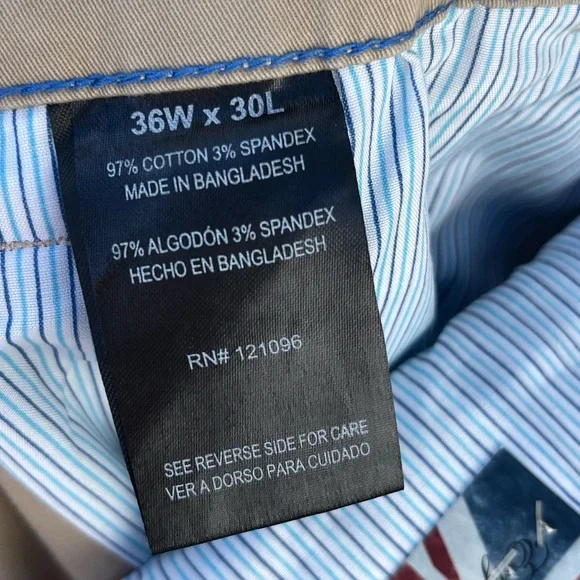 English Laundry Pants Khaki 36X30 Slim Straight Mens NWT - Picture 5 of 5